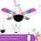 Indoor Music Light Bluetooth-Compatible Mini Four-Leaf Lamp Wireless Color Changing Atmosphere Light for Home - Star Sky - 2