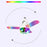 Bluetooth-Compatible Disco Ball Music Light 3-Leaf Foldable LED Lamp with Speaker Smart Remote Control Atmosphere Light - 4
