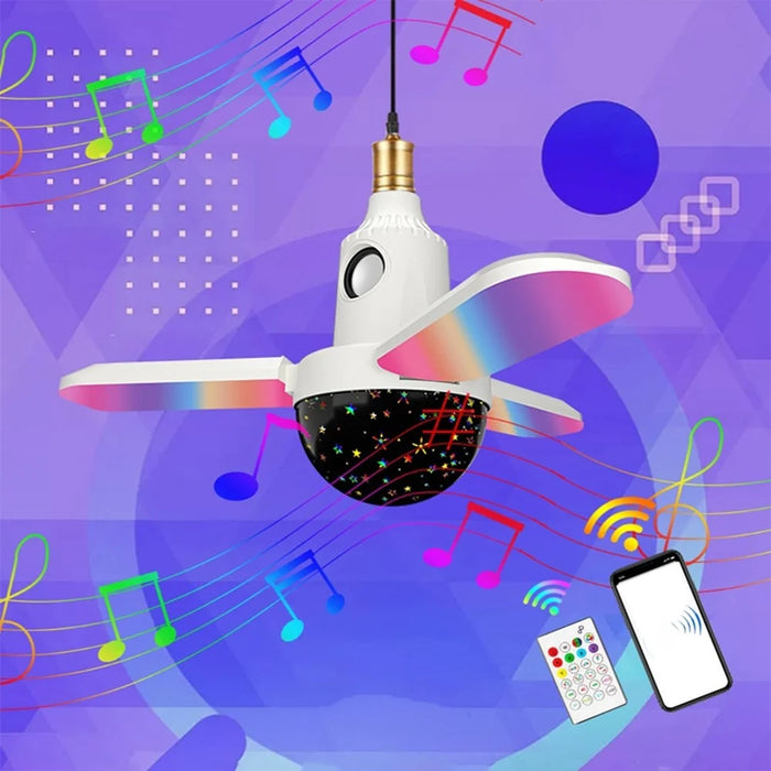 Bluetooth-compatible Star Projector Light with Music Speaker Indoor RGB Color Changing Atmosphere Lamp - 3