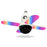 Large Star Projector Lamp E27 Four-Leaf Folding RGB Color Changing Ceiling Light Bluetooth-compatible Speaker with Remote Control - 2