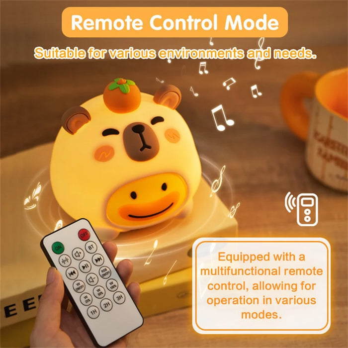 ICARER FAMILY DONO Duck White Noise Night Light Speaker Bluetooth-Compatible Remote Control Speaker with 7-Color Gradient Atmosphere Light TWS Pairing - 2