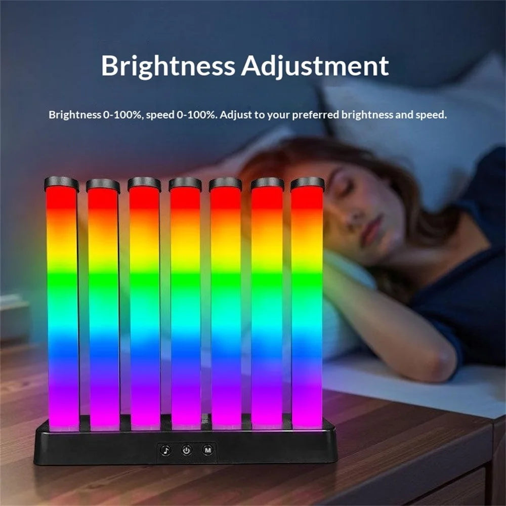 KBB-50 Single Button RGB Gaming Sound Reactive Light Desktop Ambient Lamp for Bedroom Night Light - 3