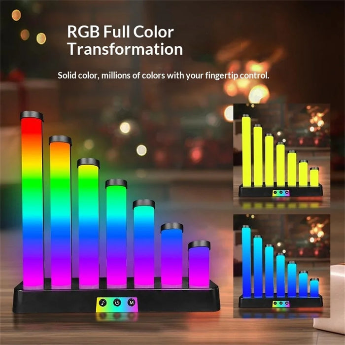 KBB-51 Button-Controlled RGB Ambient Light Bluetooth-Compatible APP Sound Reactive Lamp for Gaming Desktop - 5