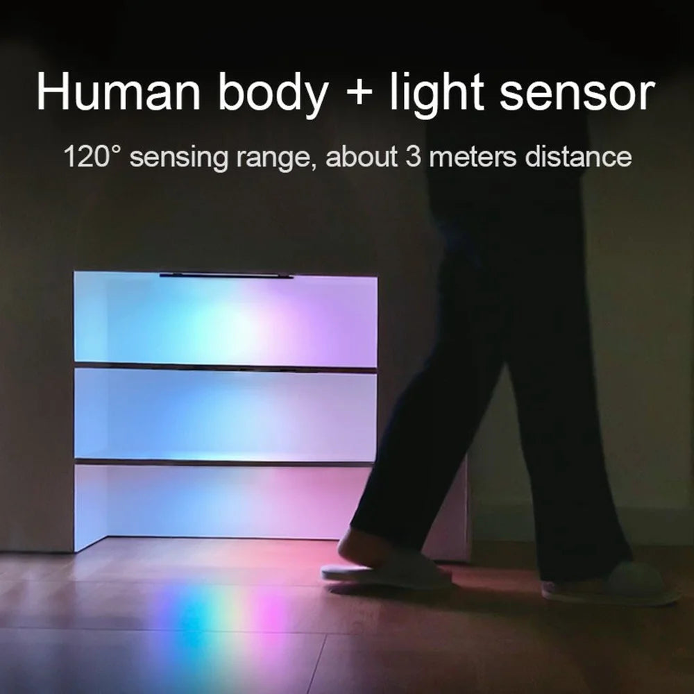 L1-021 40cm Ambient Light Dual Mode Sensor Rechargeable Magnetic LED RGB Light with 5 Natural Light - Tarnish - 3