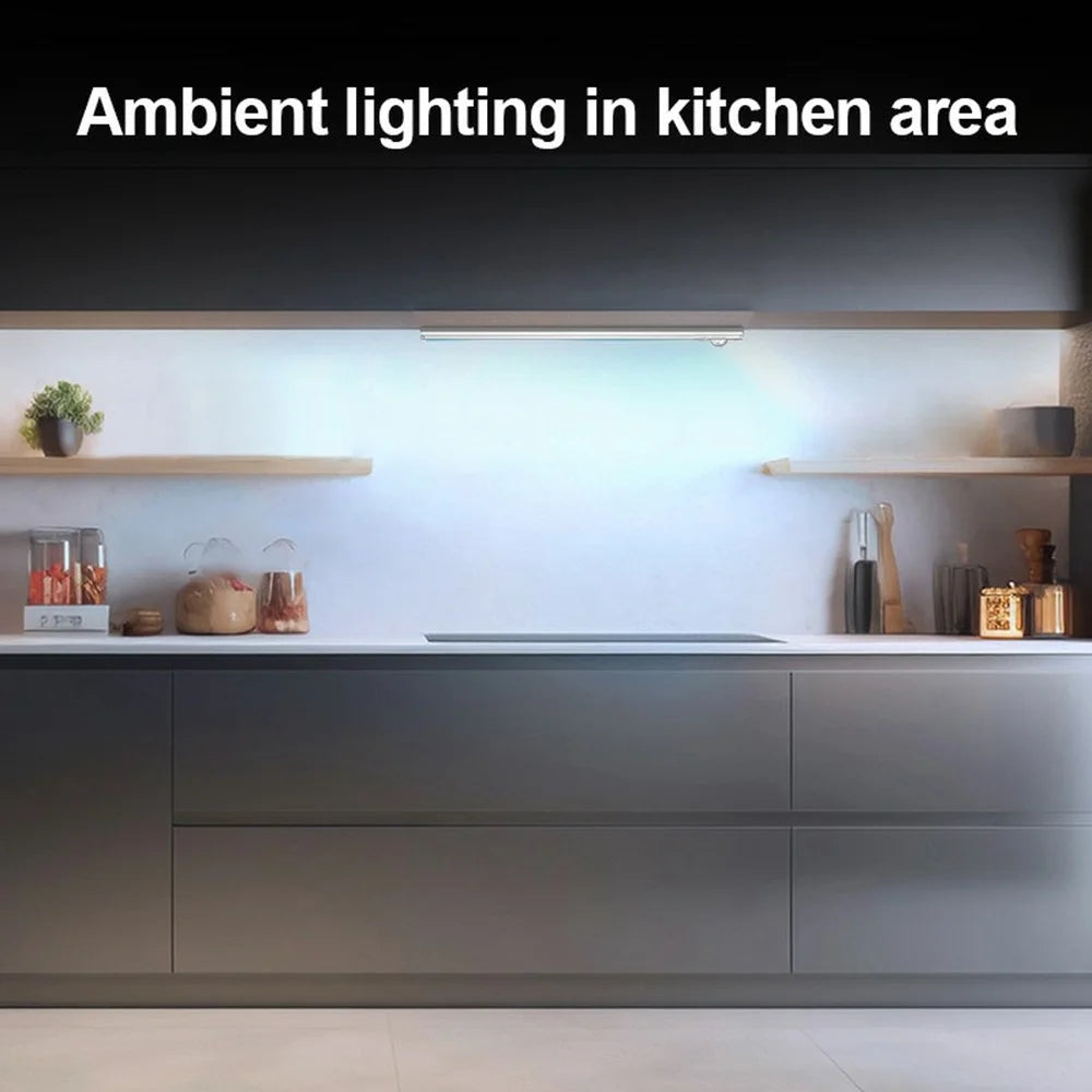 L1-021 60cm RGB Cabinet Light Magnetic Human Motion Sensor Smart Wall Lamp Long Night Light for Home - Tarnish - 2