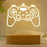 Wooden 3D Night Light Game Controller Shaped USB Table Lamp Creative Atmosphere Light Gift for Home / Office Decor - 3757 - 1