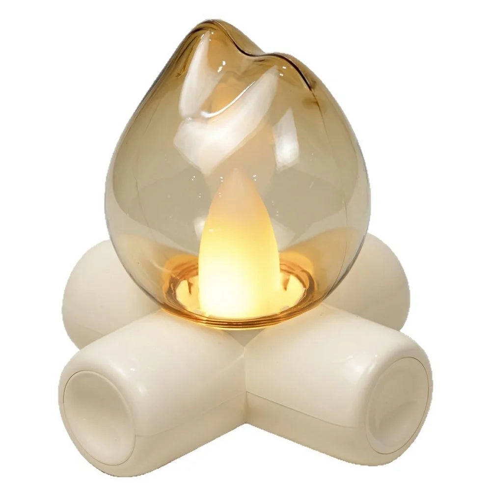 Campfire Table Lamp Ambient Light Bedside Decorative Flame Effect LED Night Light for Bedroom / Bar / Hotel - 1