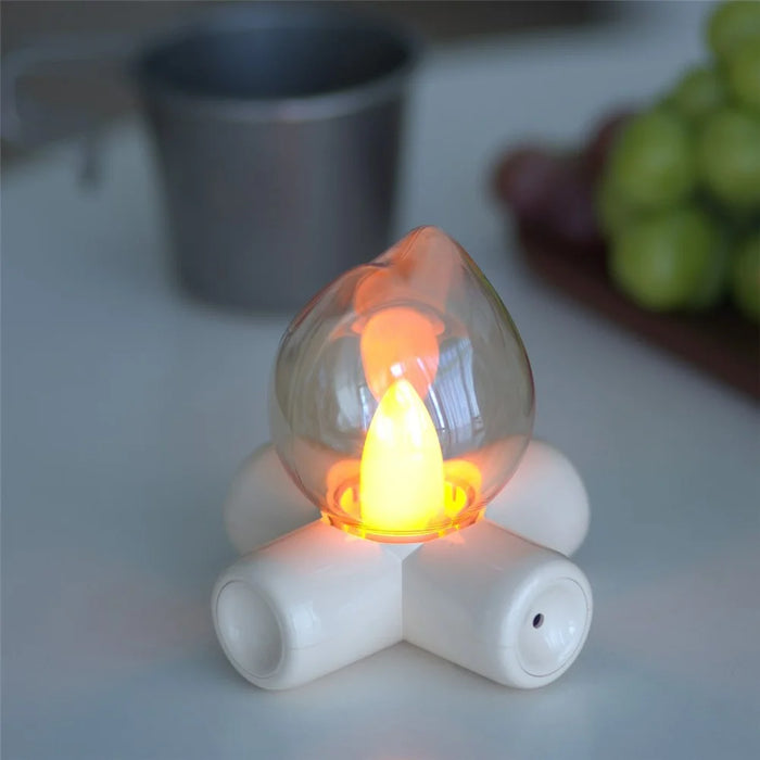 Campfire Table Lamp Ambient Light Bedside Decorative Flame Effect LED Night Light for Bedroom / Bar / Hotel - 5