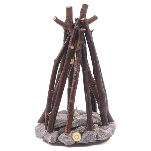 90 x 90 x 160mm Creative LED Campfire Night Light Stone Tree Branch Design Decorative Table Lamp for Bedroom / Living Room - 1