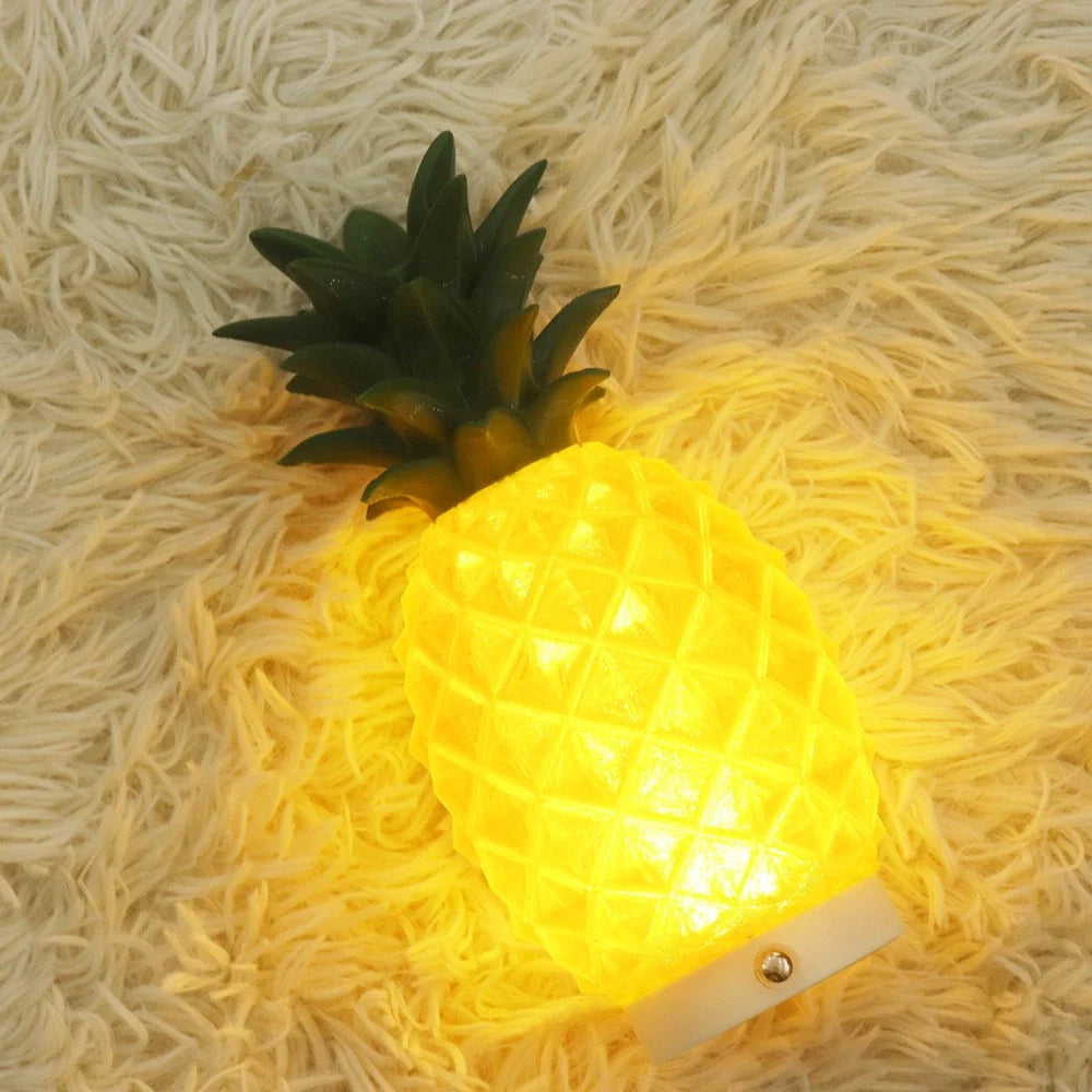 Creative Night Light 3D Printed PLA Pineapple Ambient Decorative Bedside Lamp for Home / Office - 3