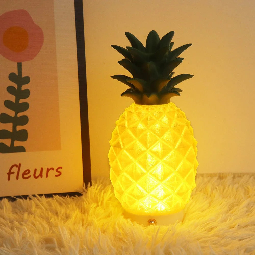 Creative Night Light 3D Printed PLA Pineapple Ambient Decorative Bedside Lamp for Home / Office - 4