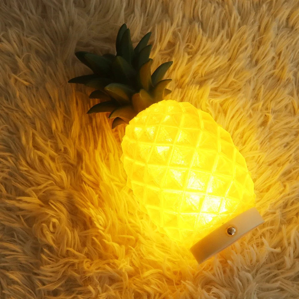 Creative Night Light 3D Printed PLA Pineapple Ambient Decorative Bedside Lamp for Home / Office - 5