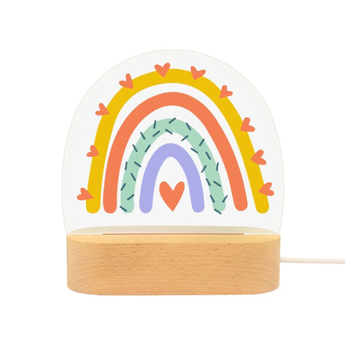 Acrylic Rainbow Night Light Desk Lamp Decorative USB Powered LED Lighting for Kids Room  /  Bedside - Style I - 1