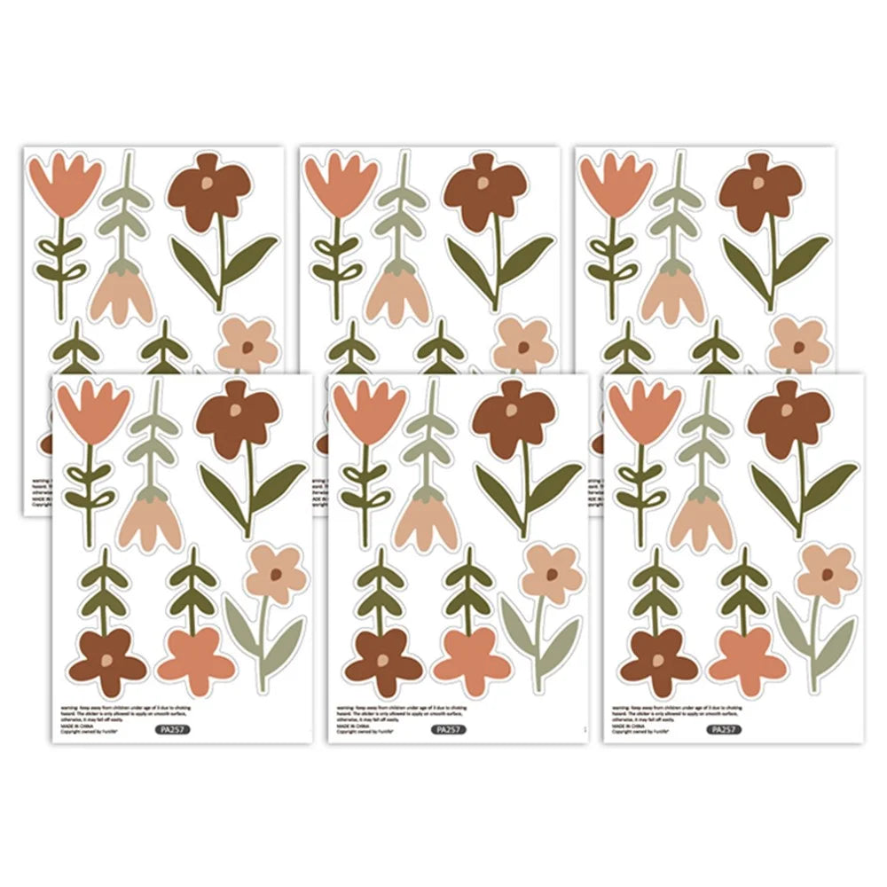 36Pcs / Set Cute Flower Wall Sticker Living Room Bedroom Decal Home Furniture Decor (No EN71 Certification) - 2