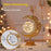 Hollow-Out LED Moon Lamp Iron Art Decorative Light Bedroom Ambient Night Light (Battery Not Included) - Round Shaped - 5