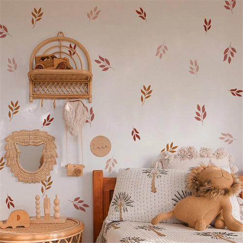 Kid's Room Wall Stickers Leaf Decor Wall Decoration for Children Bedroom, Playroom (without EN71 Certification) - 1