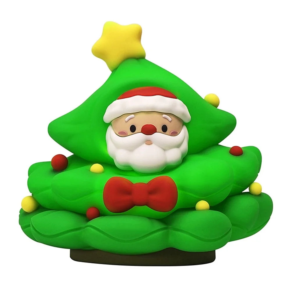 ICARER FAMILY Christmas Tree Night Light Touch Sensor 3 Brightness Levels RGB Mode Atmosphere Light - 1