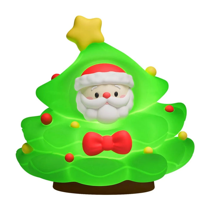 ICARER FAMILY Christmas Tree Night Light Touch Sensor 3 Brightness Levels RGB Mode Atmosphere Light - 2