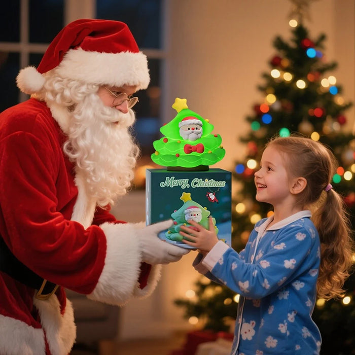 ICARER FAMILY Christmas Tree Night Light Touch Sensor 3 Brightness Levels RGB Mode Atmosphere Light - 3