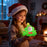 ICARER FAMILY Christmas Tree Night Light Touch Sensor 3 Brightness Levels RGB Mode Atmosphere Light - 7