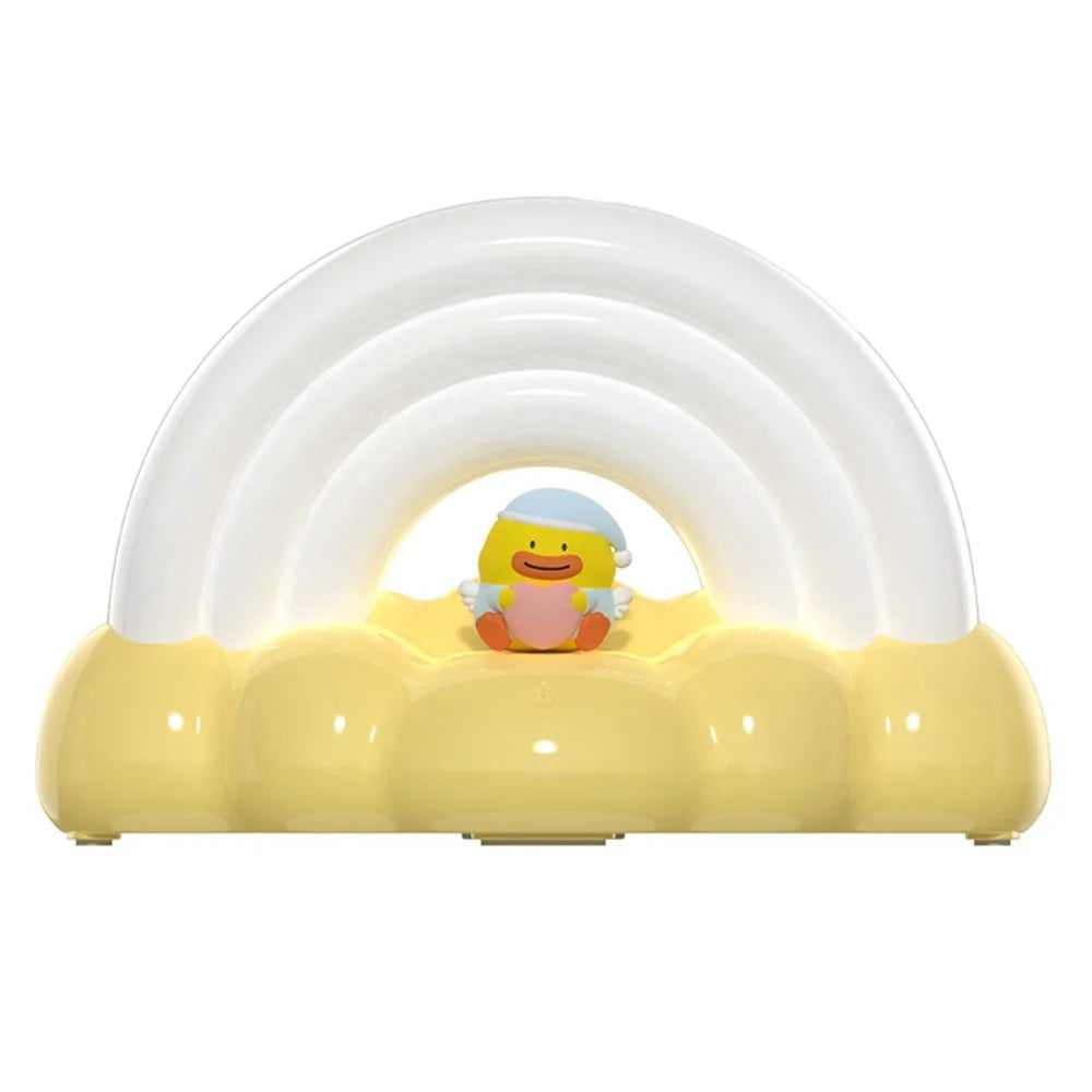 ICARER FAMILY Rainbow Night Light Touch Sensor Bedside Lamp 3 Lighting Modes For Bedroom - Yellow - 1