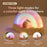 ICARER FAMILY Rainbow Night Light Touch Sensor Bedside Lamp 3 Lighting Modes For Bedroom - Yellow - 3