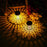 Solar Outdoor Wall Light Waterproof Mandala Pattern Motion Sensor Garden Lamp - Black - 4