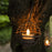 4Pcs Outdoor Solar Hanging Lanterns LED Lights Iron Wire Garden Patio Waterproof Decoration Light - Black - 3