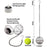 4Pcs Outdoor Solar Hanging Lanterns LED Lights Iron Wire Garden Patio Waterproof Decoration Light - Black - 7