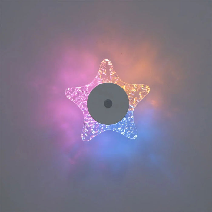 Star-shaped Night Light Motion Sensor Magnetic Base 3 Color Adjustable Ambient Wall Light - 5