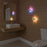 Cherry Blossom Shaped Night Light Motion Sensor Magnetic Base 3 Color Adjustable Ambient Wall Light - 3