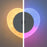 Heart Shape Wall Night Light Rechargeable 3-Color Dimming Motion Sensor LED Lamp with Magnetic Base - Matte White - 1