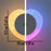 Heart Shape Wall Night Light Rechargeable 3-Color Dimming Motion Sensor LED Lamp with Magnetic Base - Matte White - 2
