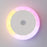 Round Wall Light Rechargeable Motion Sensor 3-Color Dimming LED Night Light with Magnetic Base - White - 1