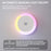 Round Wall Light Rechargeable Motion Sensor 3-Color Dimming LED Night Light with Magnetic Base - White - 2