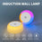 Round Wall Light Rechargeable Motion Sensor 3-Color Dimming LED Night Light with Magnetic Base - White - 5