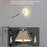 Round Wall Light Rechargeable Motion Sensor 3-Color Dimming LED Night Light with Magnetic Base - White - 6
