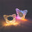 Butterfly Shaped Wall Light Motion Sensor Rechargeable 3-Color Dimmable Night Light Magnetic Base - 2