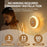 Smart Motion Sensor Night Light 3-Color Dimming Rechargeable LED Wall Lamp with Magnetic Base for Bedroom Hallway - Deep Wood Grain - 3
