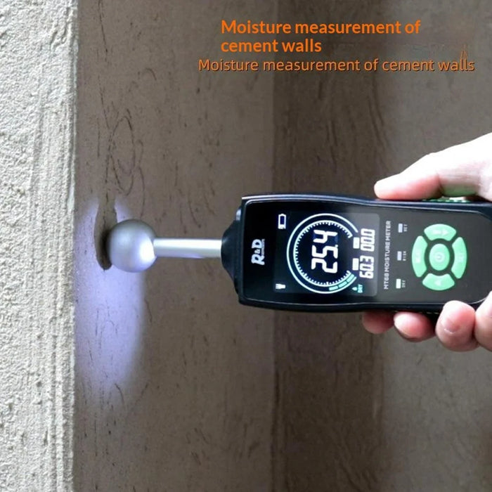 R&D MT68 Spherical Sensor Moisture Meter Non-Destructive Induction Wood Wall Floor Humidity Detector (without Battery) - 4