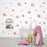 SCHHQT01-04 4Pcs / Set Flowers Wall Decor Sticker for Bedroom Decal Wallpaper (with EN71 Certification) - 1