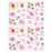 SCHHQT01-04 4Pcs / Set Flowers Wall Decor Sticker for Bedroom Decal Wallpaper (with EN71 Certification) - 2