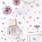 SCHHQT01-04 4Pcs / Set Flowers Wall Decor Sticker for Bedroom Decal Wallpaper (with EN71 Certification) - 3