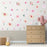 SCHHQT01-04 4Pcs / Set Flowers Wall Decor Sticker for Bedroom Decal Wallpaper (with EN71 Certification) - 4