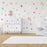 SCHHQT01-04 4Pcs / Set Flowers Wall Decor Sticker for Bedroom Decal Wallpaper (with EN71 Certification) - 5