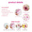 SCHHQT01-04 4Pcs / Set Flowers Wall Decor Sticker for Bedroom Decal Wallpaper (with EN71 Certification) - 7