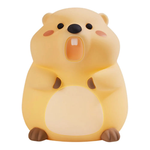 A077 Silicone Night Light Groundhog Shape 3-Level Touch Control 1200mAh 30min Timer - 1