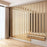 40x300cm 3D Textured Grid Pattern Wall Sticker Waterproof Self-Adhesive PVC TV Background Wall Paper - Champagne Gold - 2