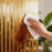 60x300cm 3D Textured Grid Pattern Wall Sticker Waterproof Self-Adhesive PVC TV Background Wall Paper - Champagne Gold - 4