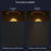 0.445x2m Static Blackout Window Film Sparkle Matte Texture Glass Sticker for Privacy Protection - Black - 7